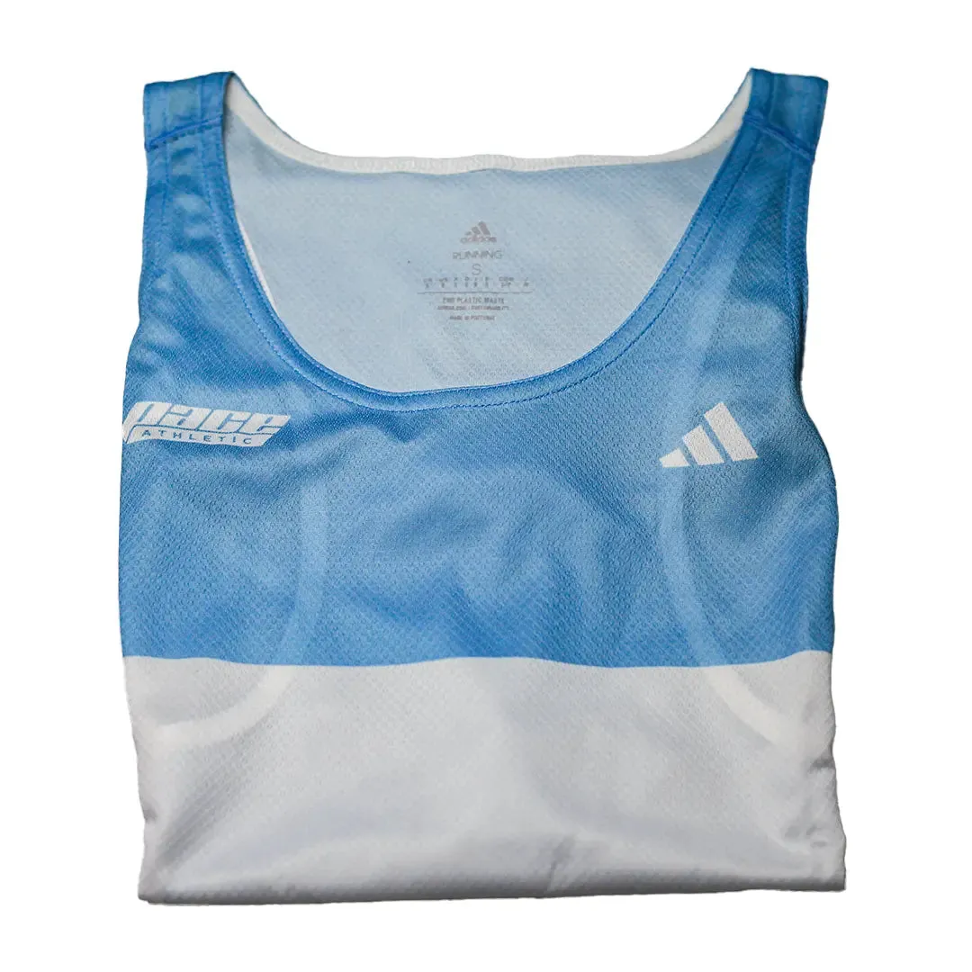 Mens Adidas x Pace Athletic Collab Running Singlet