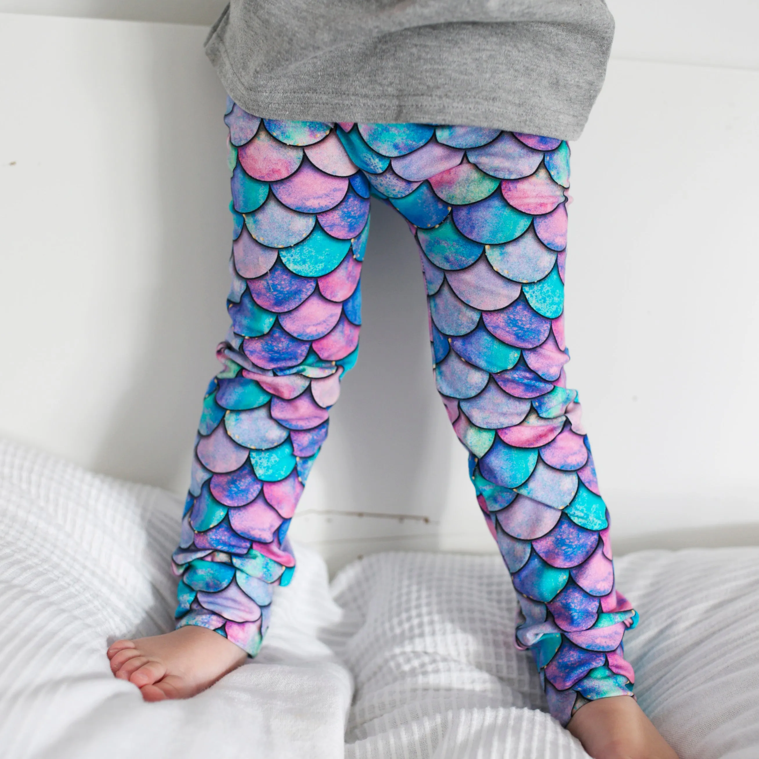 Mermaid Child & Baby Leggings 0-9 Years