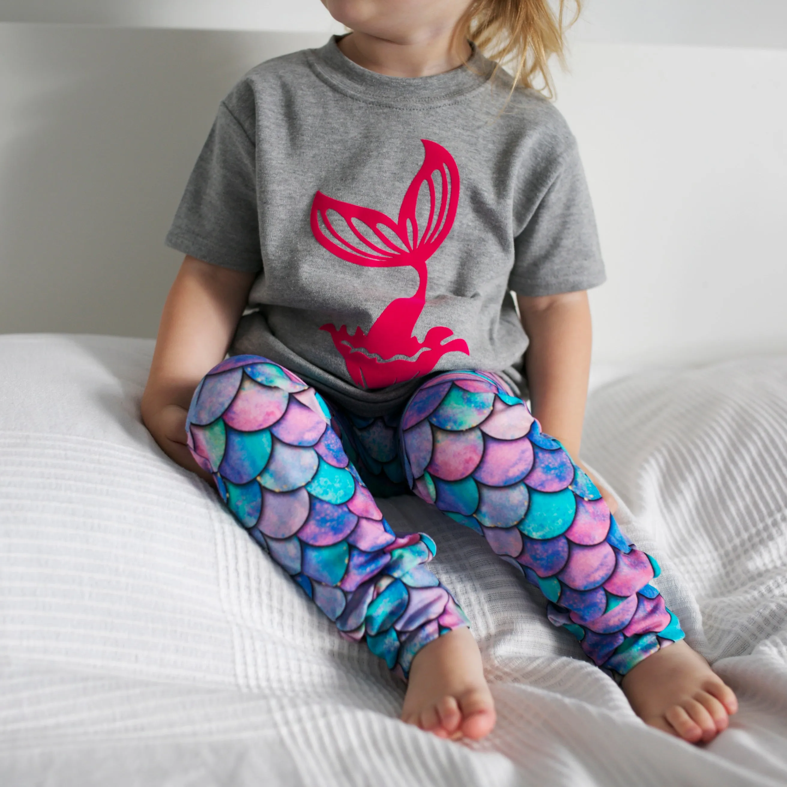 Mermaid Child & Baby Leggings 0-9 Years