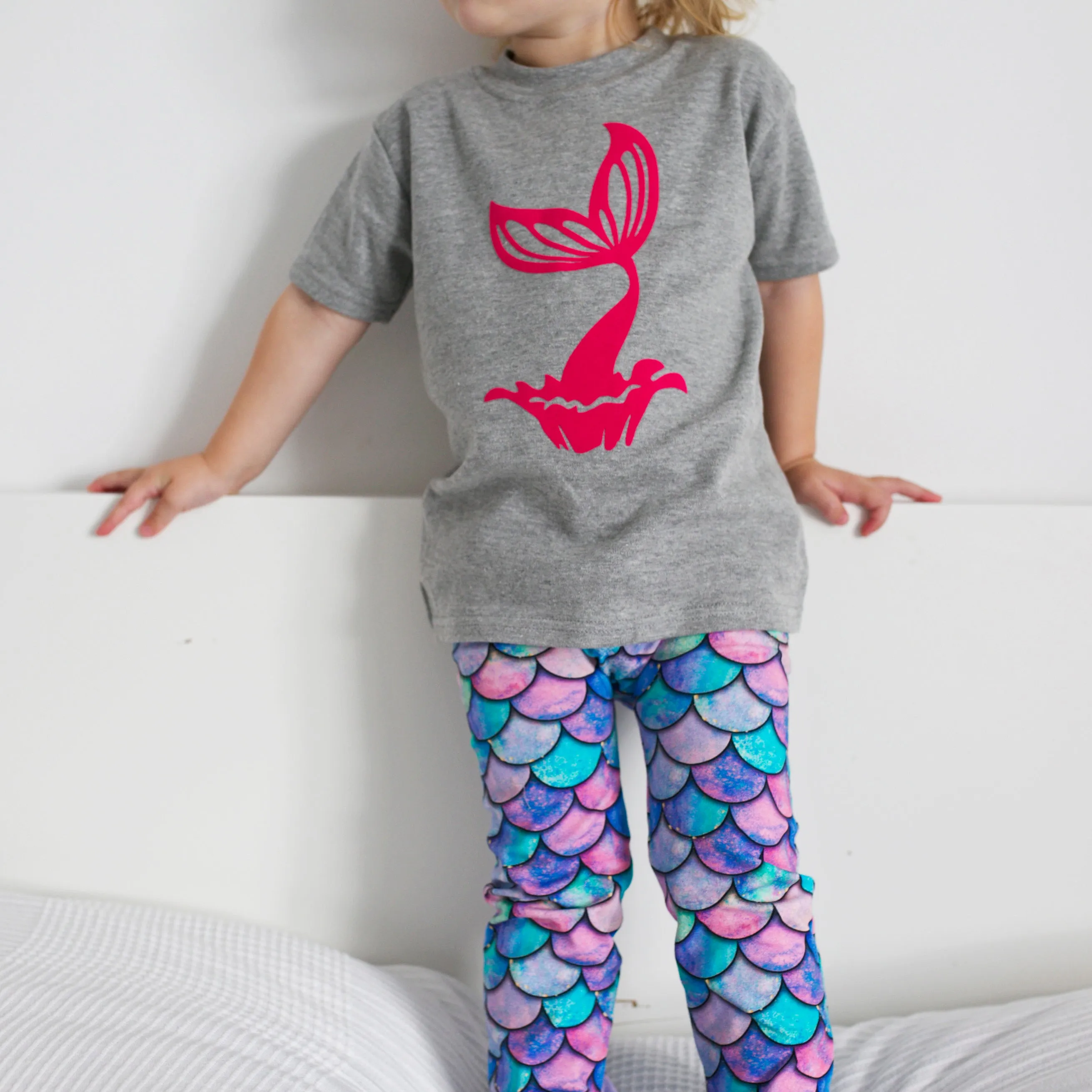 Mermaid Child & Baby Leggings 0-9 Years