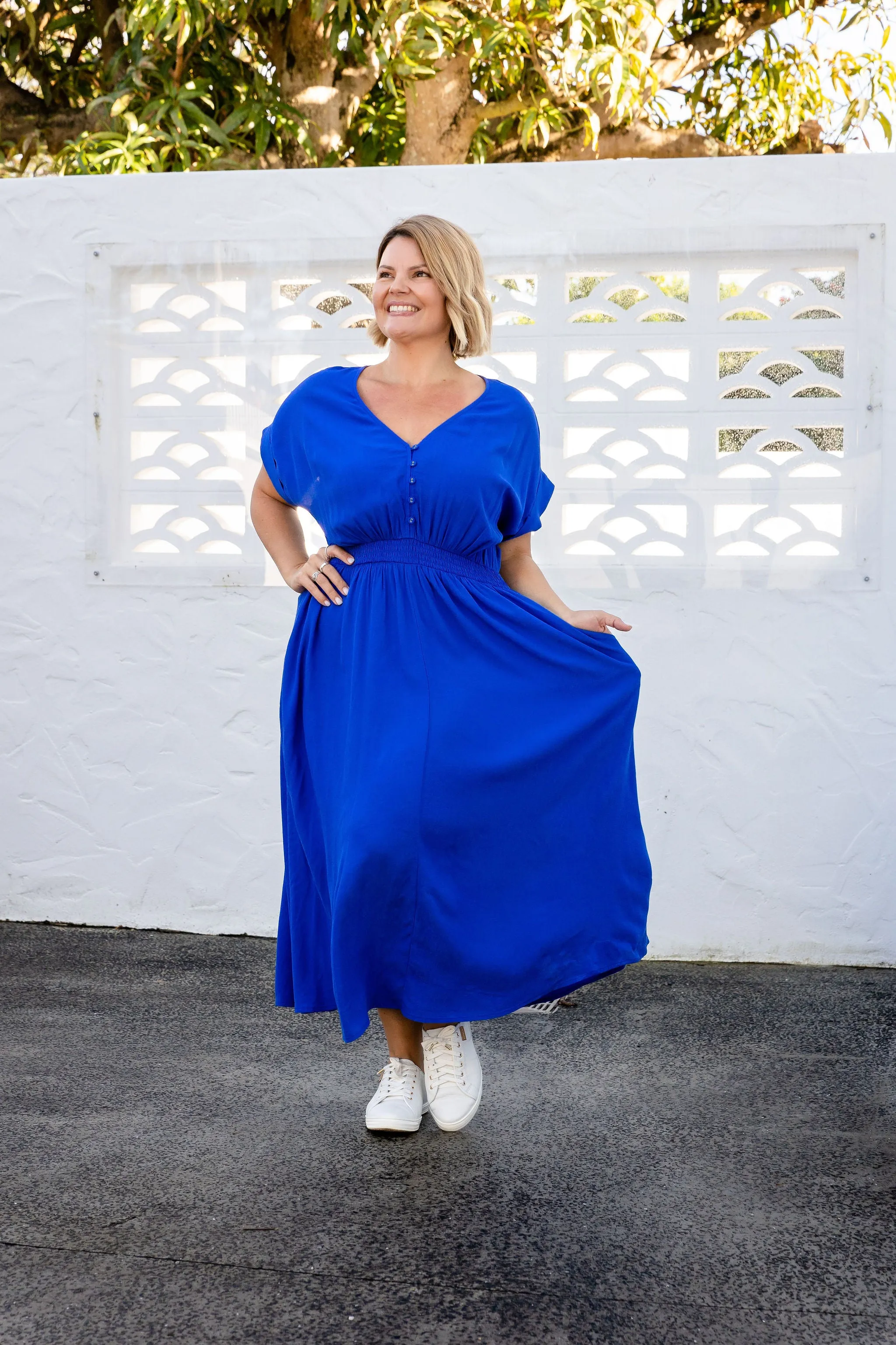 Millie Dress in Cobalt