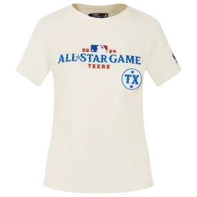 MLB ALL STAR 2024 WOMEN'S SJ SLIM FIT TEE (EGGSHELL)