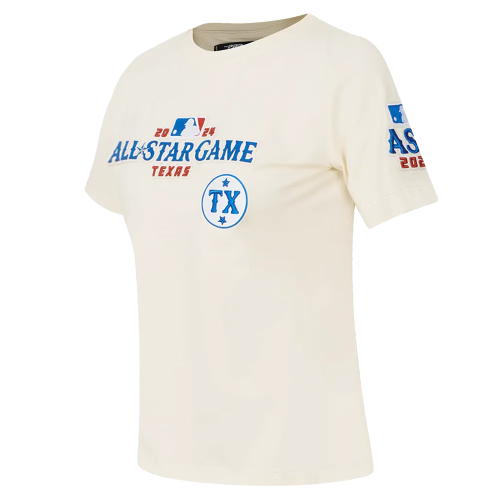 MLB ALL STAR 2024 WOMEN'S SJ SLIM FIT TEE (EGGSHELL)