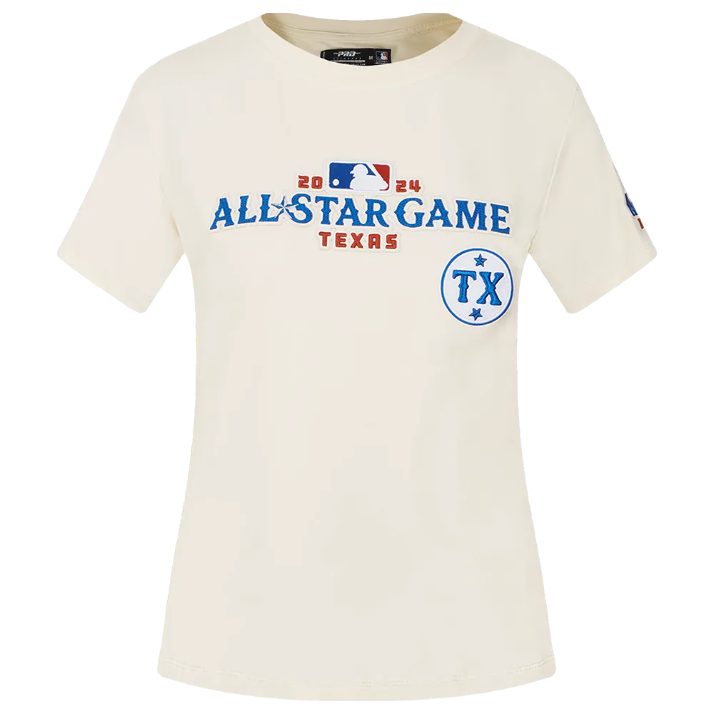 MLB ALL STAR 2024 WOMEN'S SJ SLIM FIT TEE (EGGSHELL)