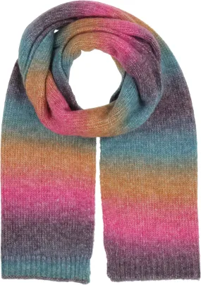 Ombre Stripe Knit Scarf