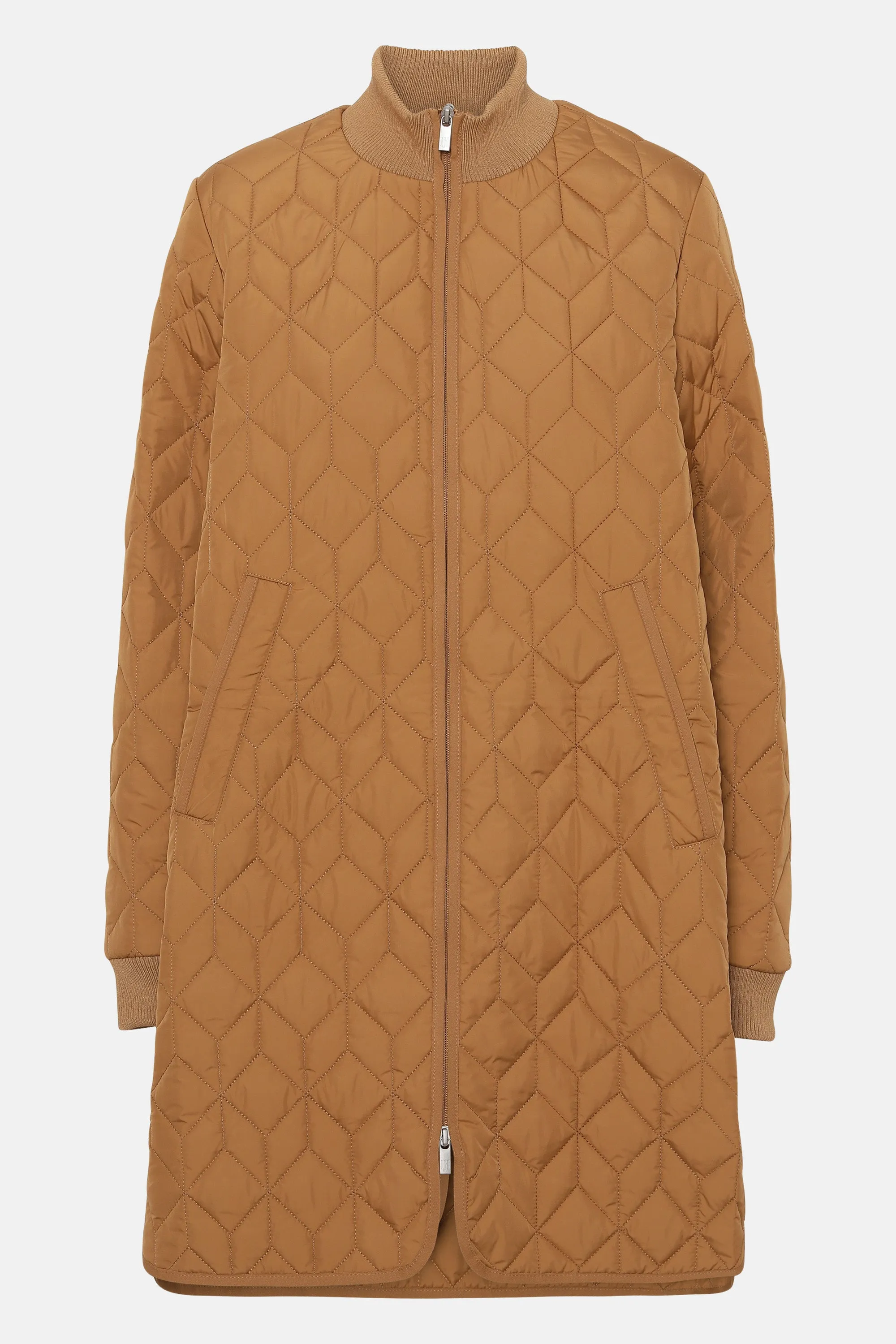 Padded Quilt Coat - Cashew