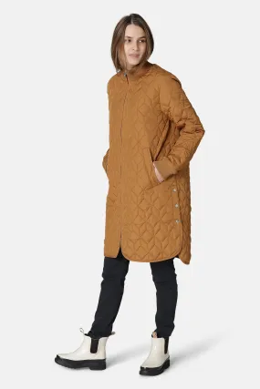 Padded Quilt Coat - Cashew