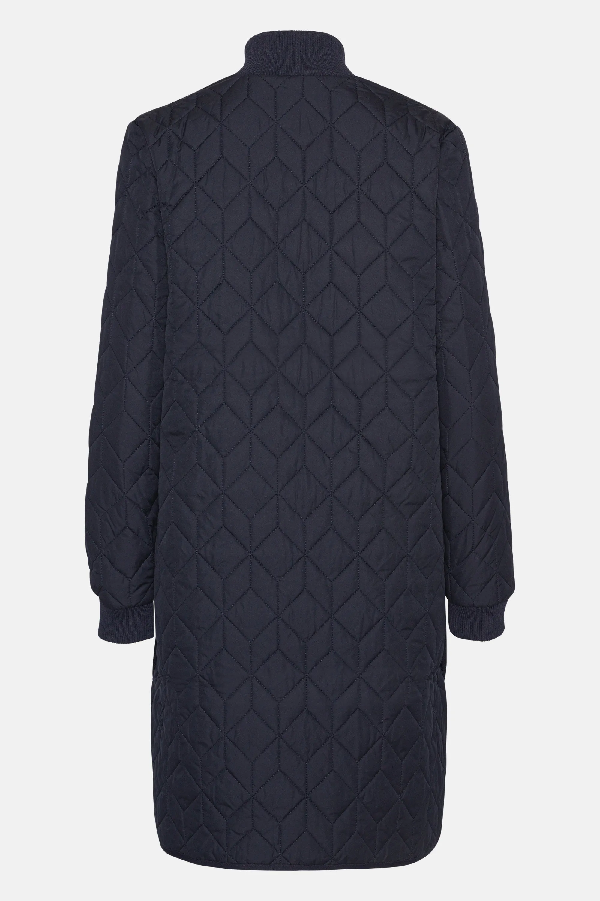 Padded Quilt Coat - Dark Indigo