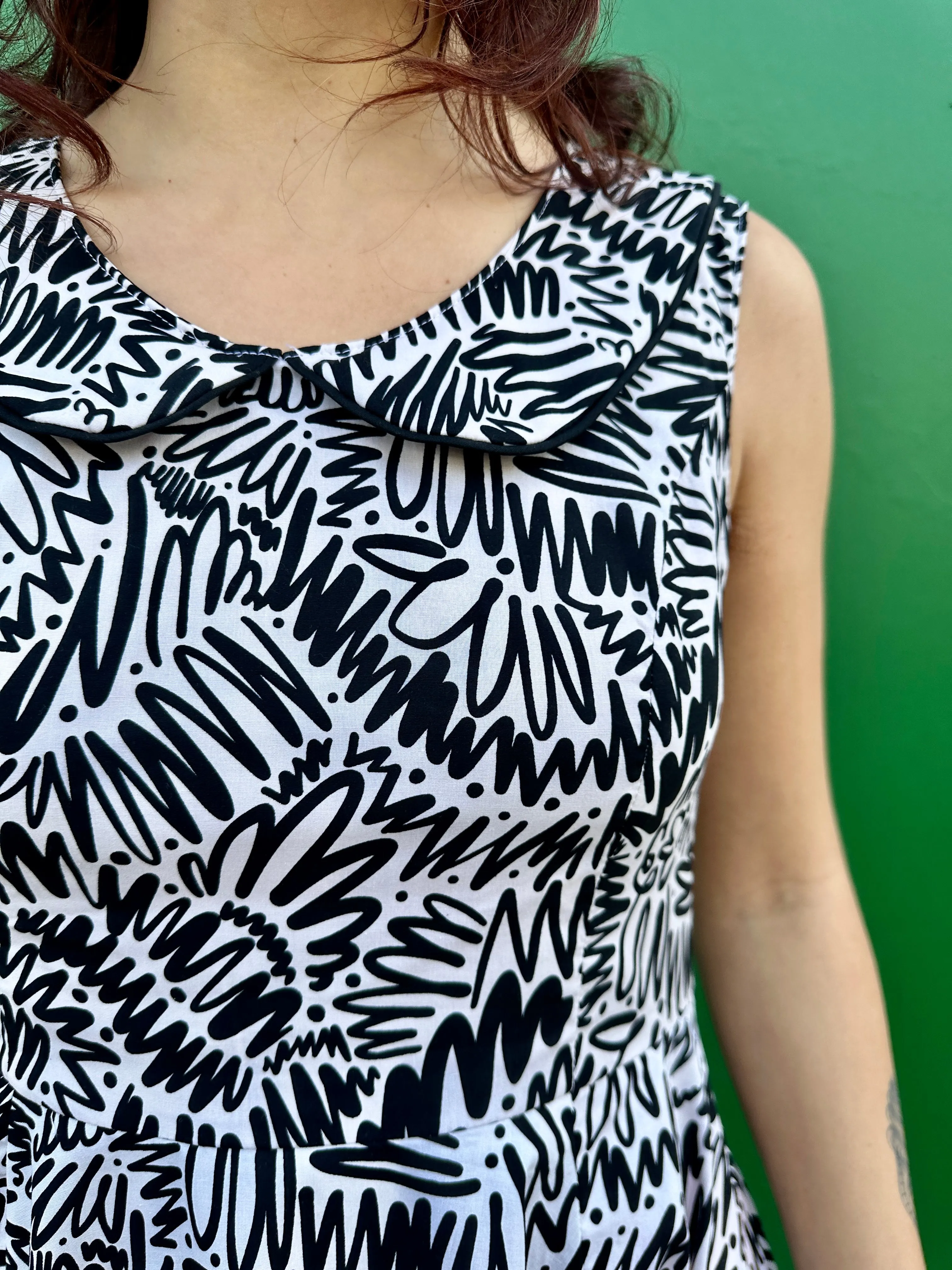 Peter Pan Dress Zig Zag