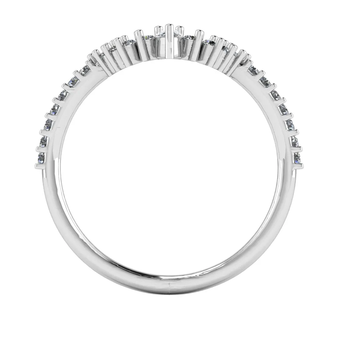 "Avi" V Shape 0.44ct Diamond Eternity Ring ET55