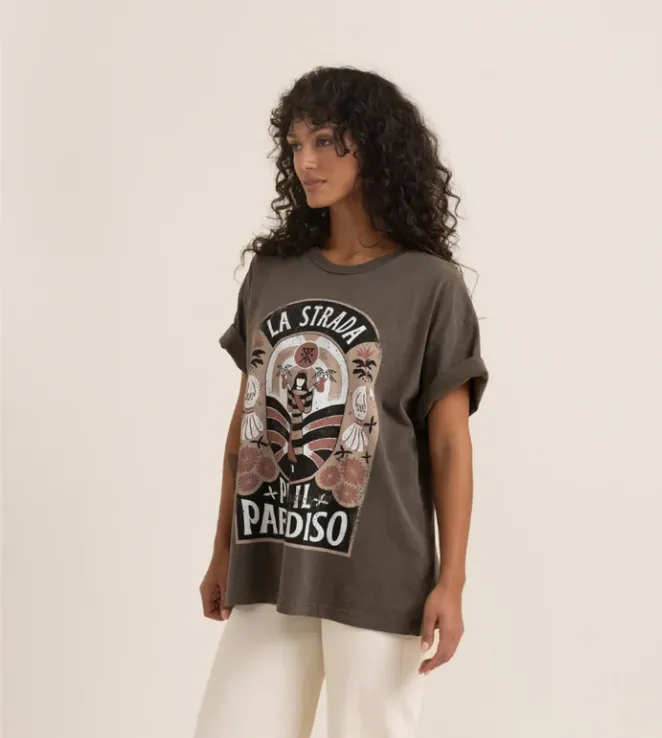 ROARK - Road To Paradise Oversized Premium Tee - Mocha