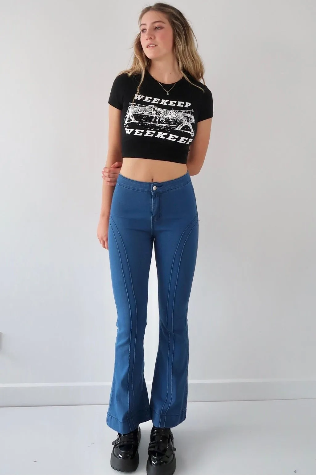 Roller girl flare jeans