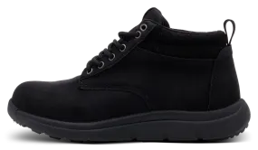 Scout wide-fit black boot - women