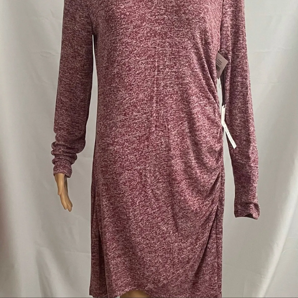 Side Rouched Knit Dress