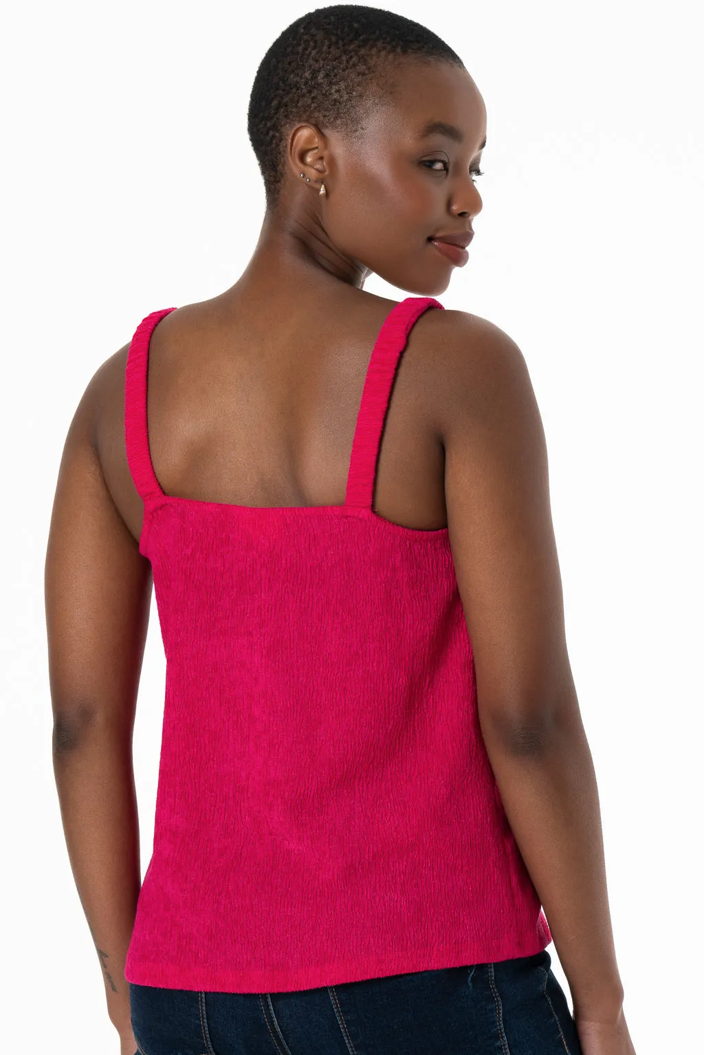 Square Neck Camisole _ 143373 _ Pink