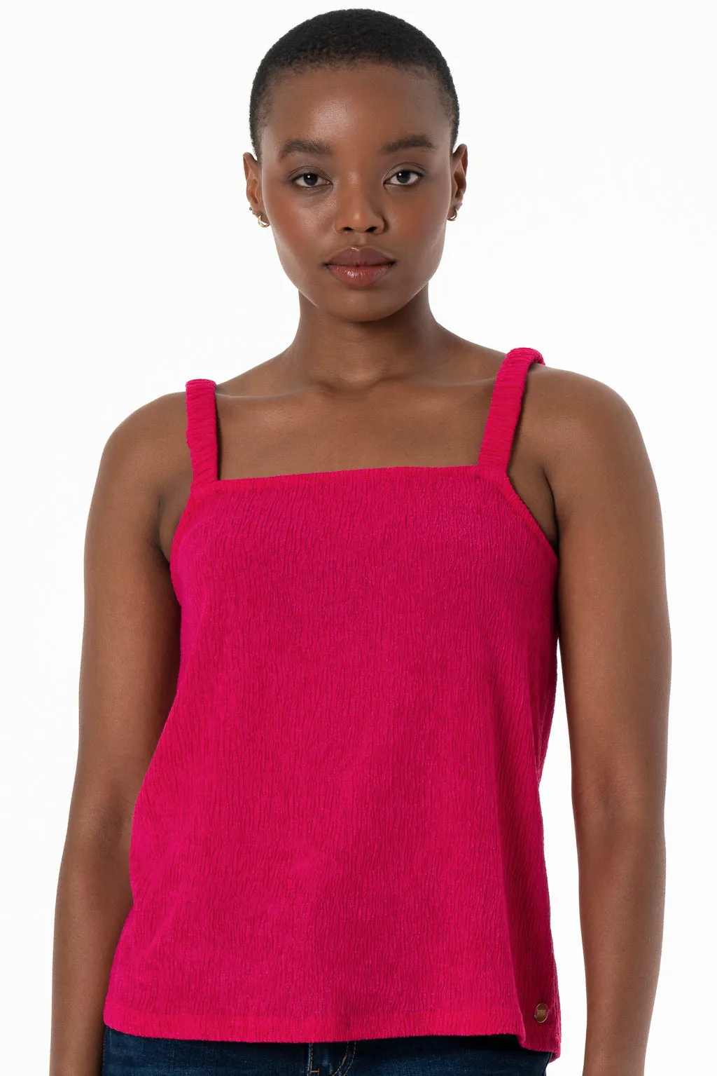 Square Neck Camisole _ 143373 _ Pink