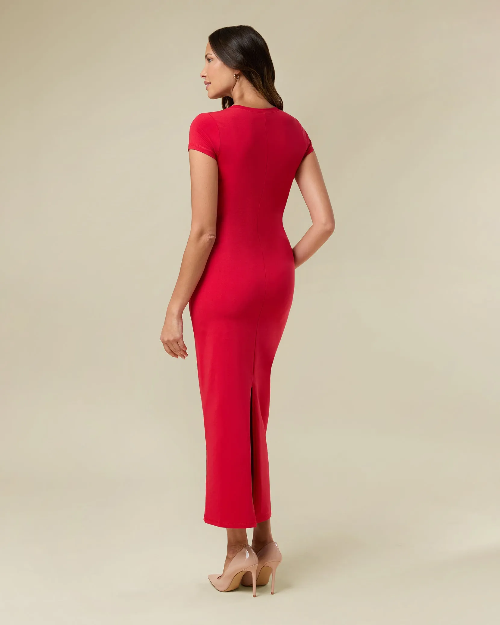 Square Neck Midi Dress