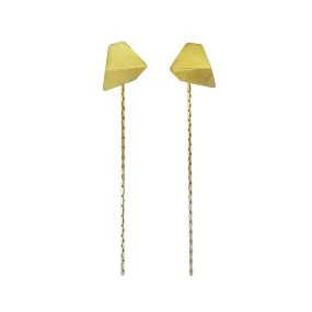 Sunset Drop Gold Plated Earrings - Ananda Ungphakorn