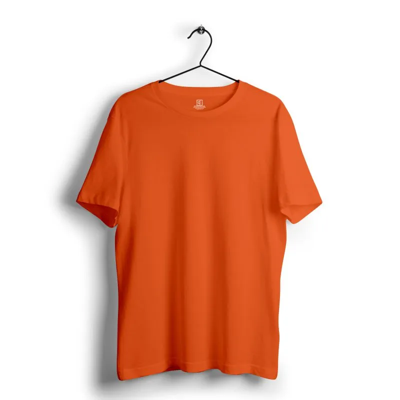 Tangy Orange Plain Tshirt - Unisex Comfort Fit