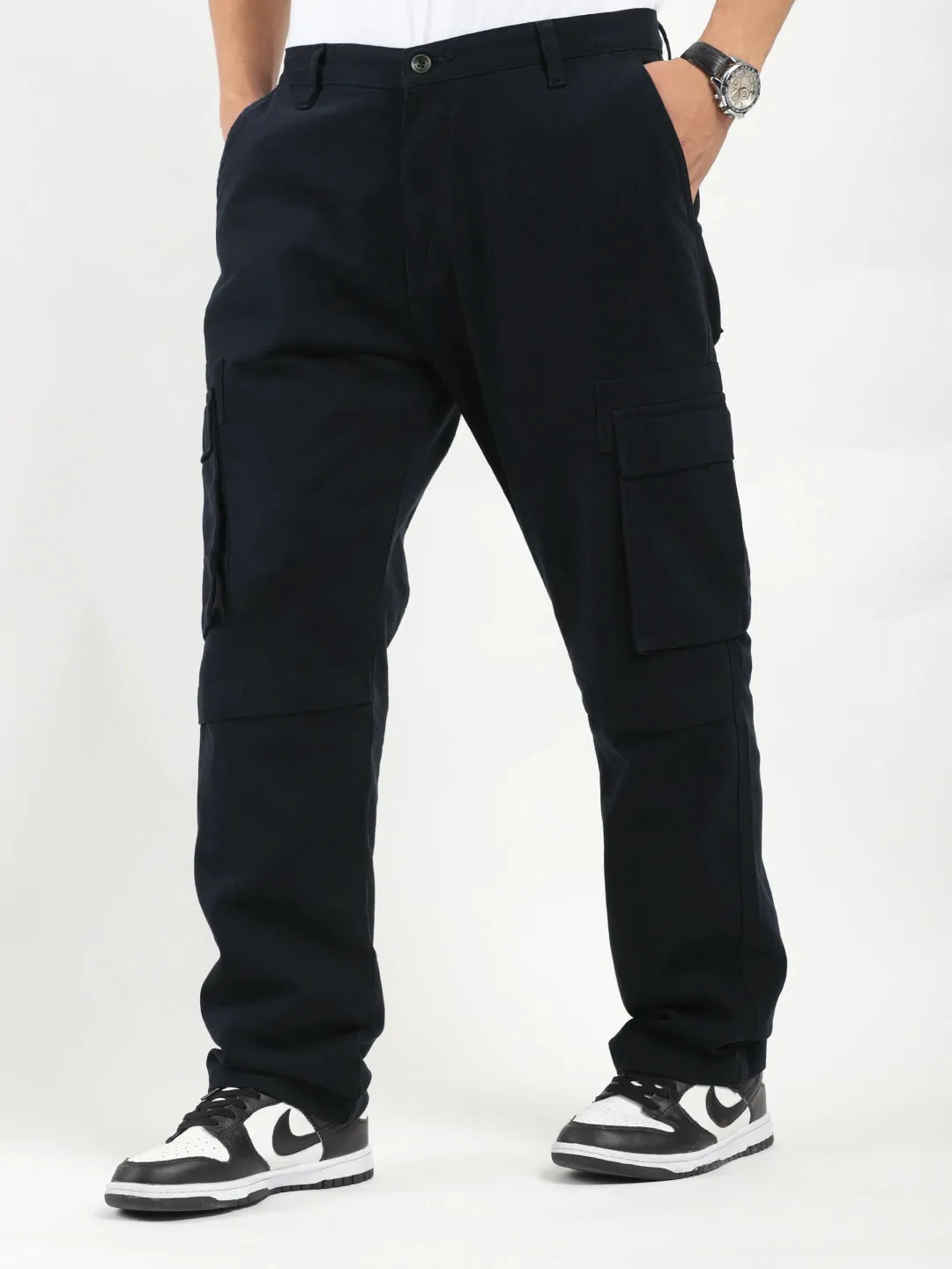 Tornado Full Length Navy Blue Plus size Cargo