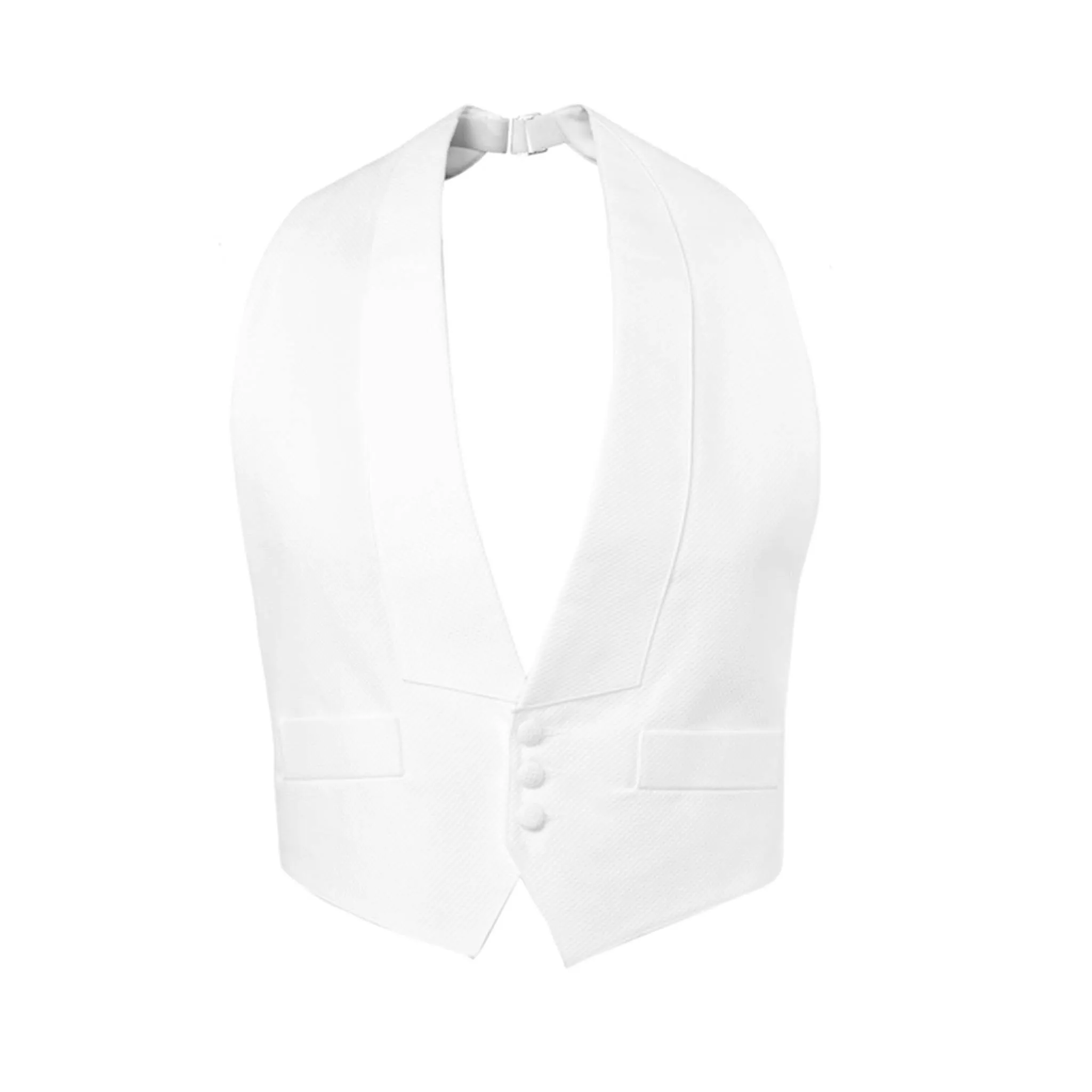 White Pique Bib Vest