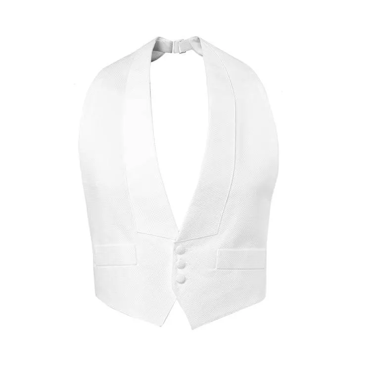 White Pique Bib Vest