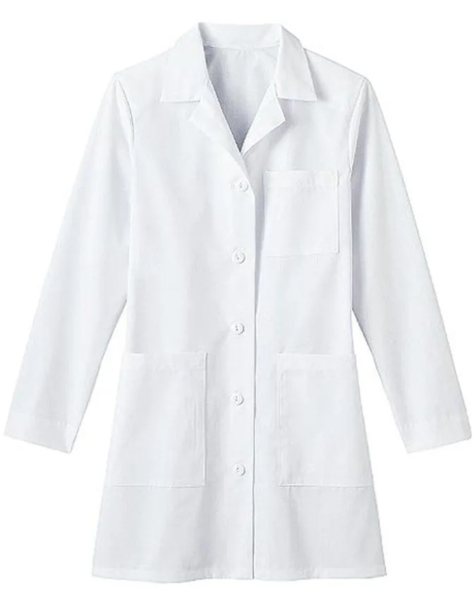 White Swan Meta Women 35 Inch Four Pocket Medical Lab Coat