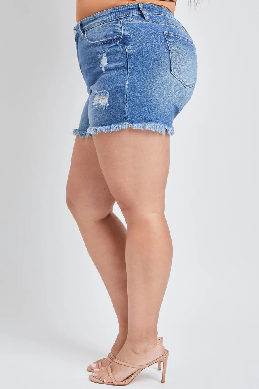 Women's Plus Vintage Dream Frayed Hem Shorts