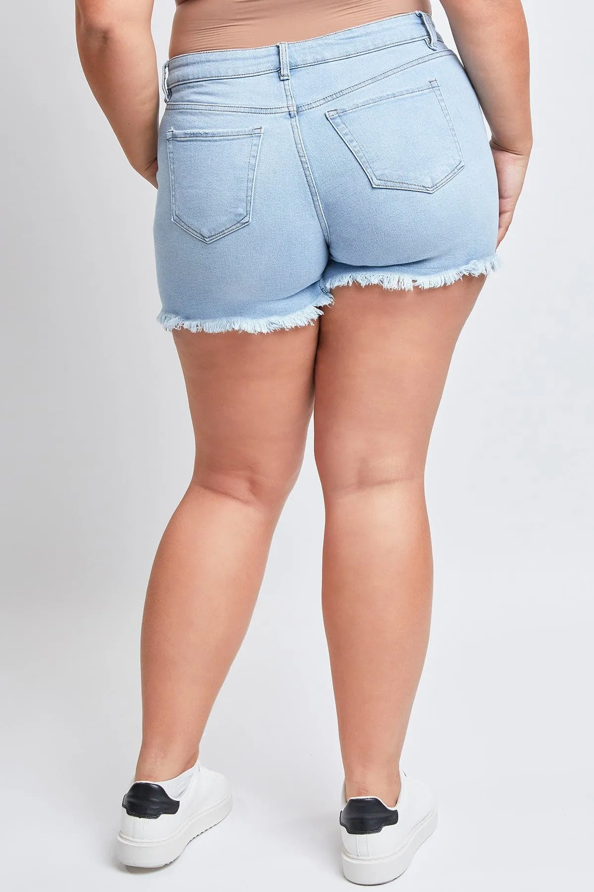 Women's Plus Vintage Dream Frayed Hem Shorts