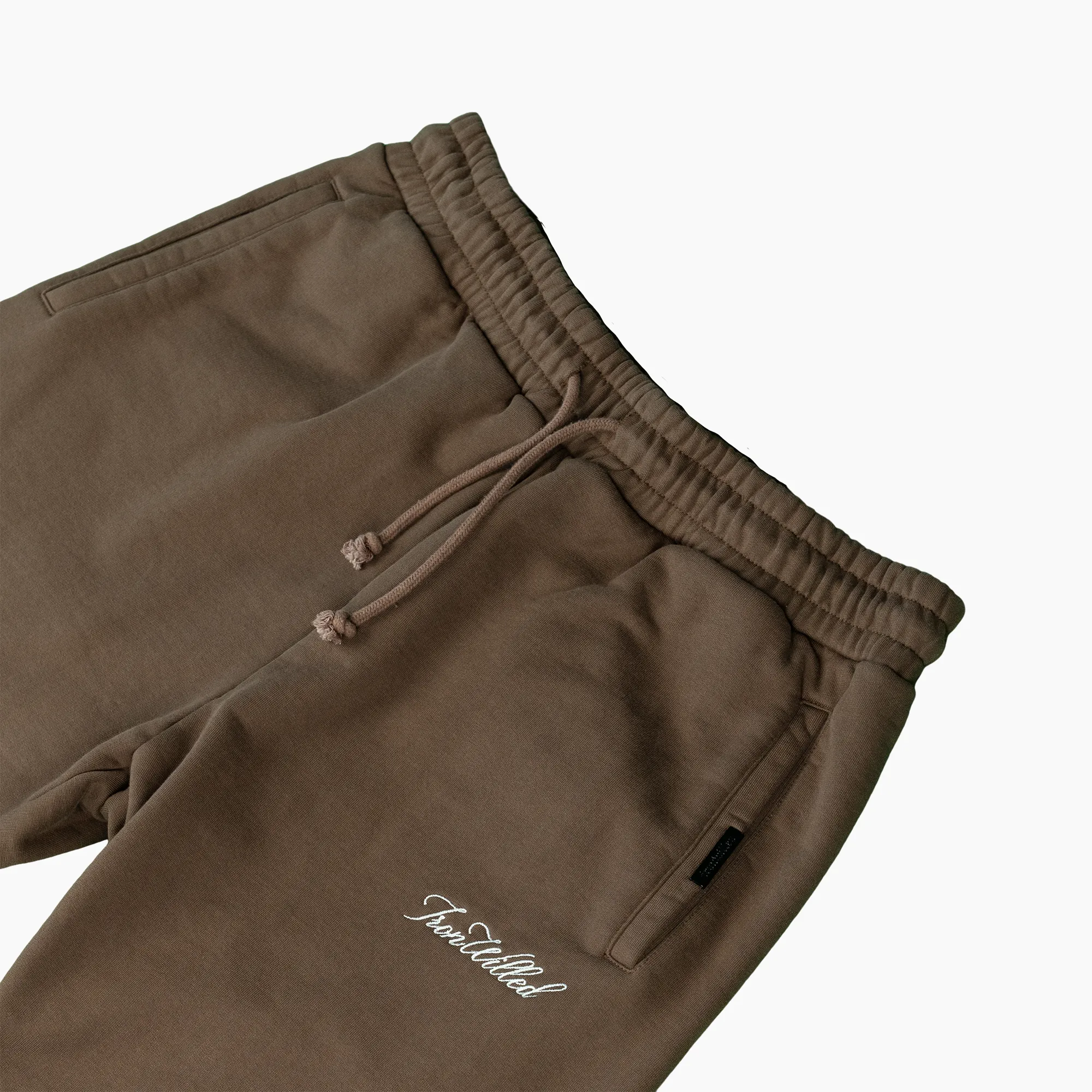 WOMEN'S RAW HEM SWEATPANTS - MOCHA